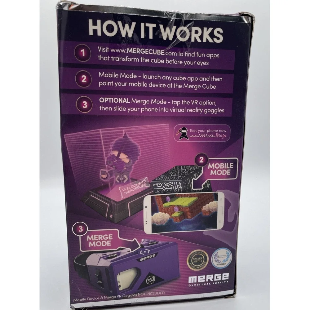 New Merge Cube Hold Holograms in Your Hand Virtual Game Toy for IOS Android